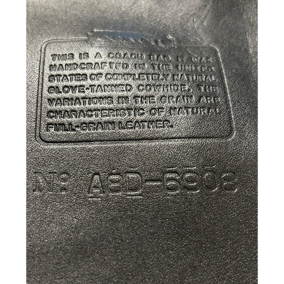 Vintage Coach Tourist Pouch Passport Hipster Crossbody #6908 – Black Leather - Picture 10 of 11